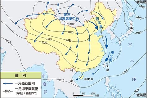 傳理系排名 中國冬季季風風向